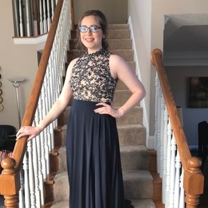 City Triangles Formal Dress Navy Size 9 Like New